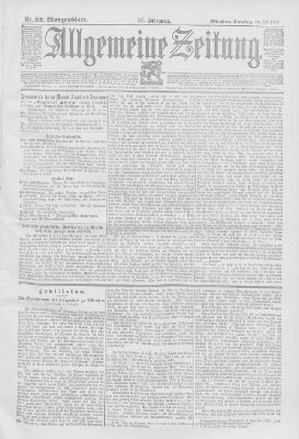 Allgemeine Zeitung Dienstag 30. Juli 1895