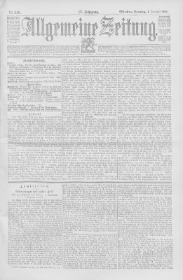 Allgemeine Zeitung Sonntag 1. September 1895