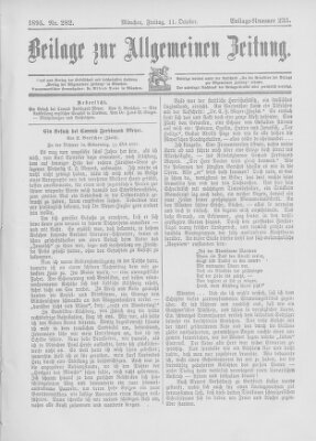 Allgemeine Zeitung Freitag 11. Oktober 1895