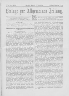 Allgemeine Zeitung Freitag 13. Dezember 1895