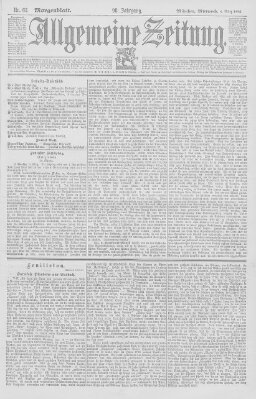 Allgemeine Zeitung Mittwoch 4. März 1896