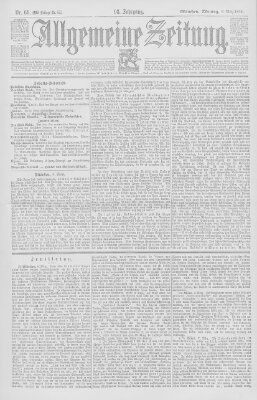 Allgemeine Zeitung Montag 9. März 1896