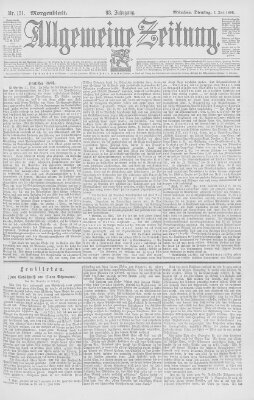 Allgemeine Zeitung Dienstag 2. Juni 1896