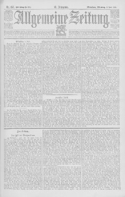 Allgemeine Zeitung Montag 8. Juni 1896