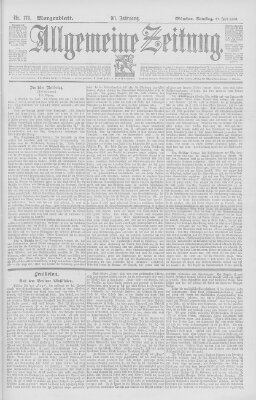 Allgemeine Zeitung Samstag 27. Juni 1896