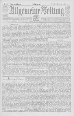 Allgemeine Zeitung Samstag 4. Juli 1896