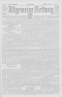 Allgemeine Zeitung Freitag 31. Juli 1896