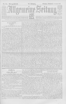 Allgemeine Zeitung Mittwoch 2. Dezember 1896