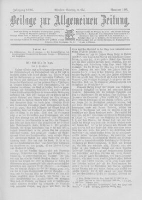 Allgemeine Zeitung Samstag 9. Mai 1896