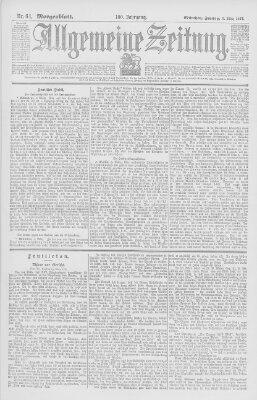 Allgemeine Zeitung Freitag 5. März 1897