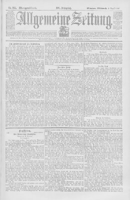 Allgemeine Zeitung Mittwoch 4. August 1897