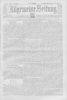Allgemeine Zeitung Donnerstag 25. November 1897