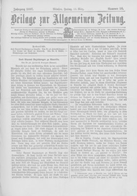 Allgemeine Zeitung Freitag 12. März 1897