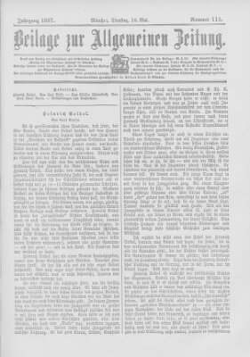 Allgemeine Zeitung Dienstag 18. Mai 1897