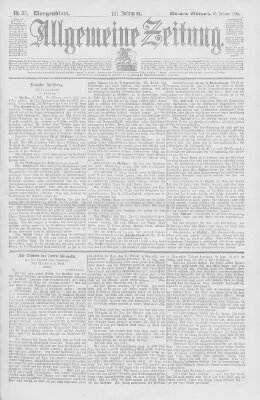 Allgemeine Zeitung Mittwoch 23. Februar 1898