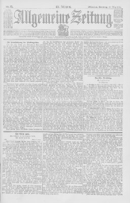 Allgemeine Zeitung Sonntag 27. März 1898