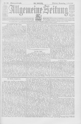 Allgemeine Zeitung Donnerstag 12. Mai 1898