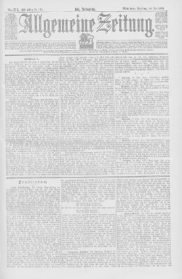 Allgemeine Zeitung Freitag 20. Mai 1898