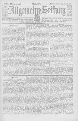 Allgemeine Zeitung Donnerstag 30. Juni 1898