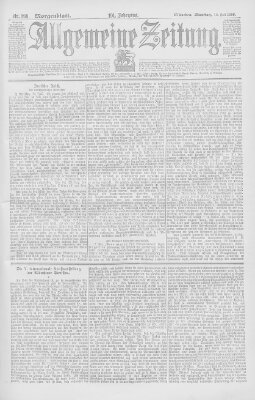 Allgemeine Zeitung Dienstag 12. Juli 1898