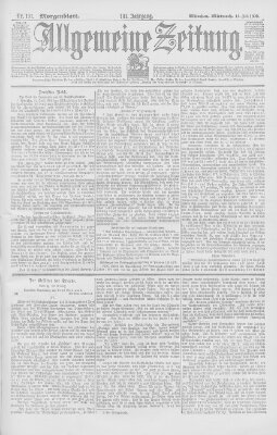 Allgemeine Zeitung Mittwoch 13. Juli 1898