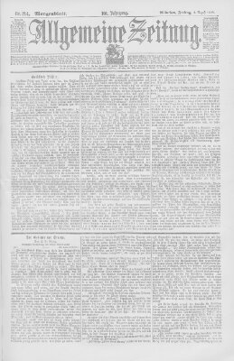 Allgemeine Zeitung Freitag 5. August 1898