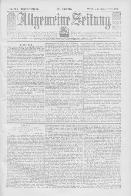 Allgemeine Zeitung Freitag 28. Oktober 1898