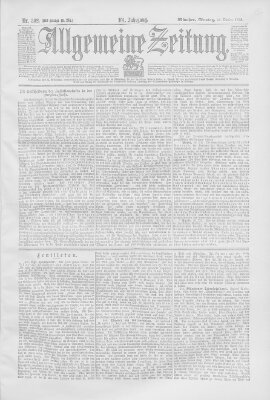 Allgemeine Zeitung Montag 31. Oktober 1898
