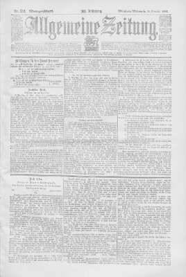 Allgemeine Zeitung Mittwoch 30. November 1898