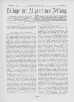 Allgemeine Zeitung Samstag 7. Mai 1898