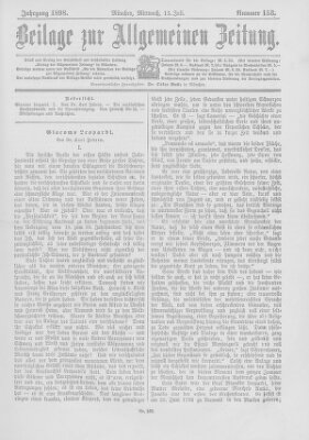 Allgemeine Zeitung Mittwoch 13. Juli 1898