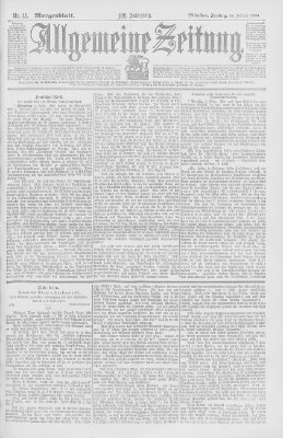 Allgemeine Zeitung Freitag 10. Februar 1899