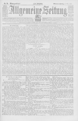 Allgemeine Zeitung Freitag 17. März 1899