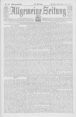 Allgemeine Zeitung Donnerstag 29. Juni 1899