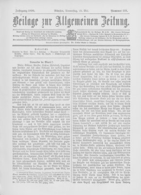 Allgemeine Zeitung Donnerstag 25. Mai 1899