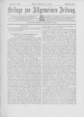 Allgemeine Zeitung Mittwoch 30. August 1899