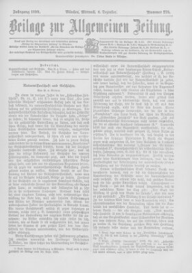 Allgemeine Zeitung Mittwoch 6. Dezember 1899