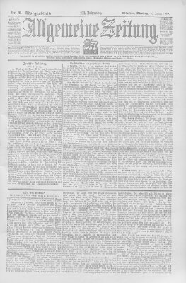 Allgemeine Zeitung Dienstag 30. Januar 1900