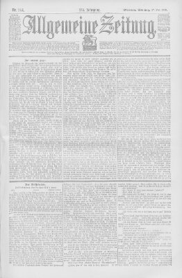 Allgemeine Zeitung Sonntag 27. Mai 1900