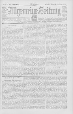 Allgemeine Zeitung Donnerstag 8. November 1900
