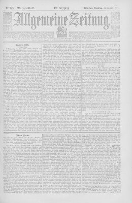 Allgemeine Zeitung Samstag 15. Dezember 1900