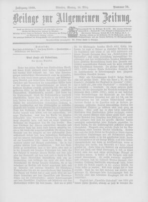 Allgemeine Zeitung Montag 26. März 1900