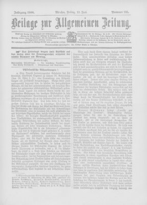 Allgemeine Zeitung Freitag 15. Juni 1900