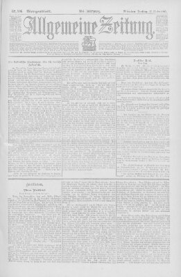 Allgemeine Zeitung Freitag 25. Oktober 1901