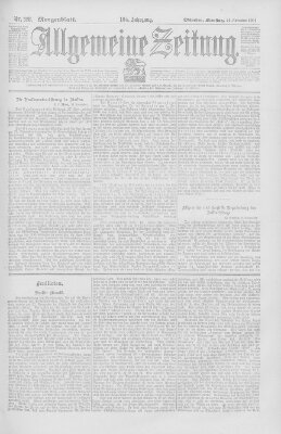 Allgemeine Zeitung Dienstag 26. November 1901