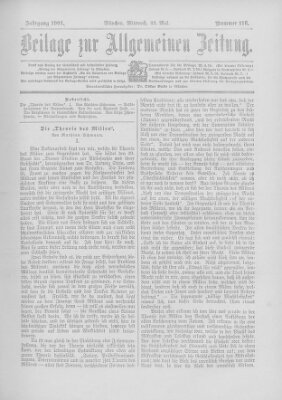 Allgemeine Zeitung Mittwoch 22. Mai 1901