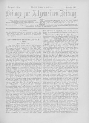 Allgemeine Zeitung Freitag 6. September 1901