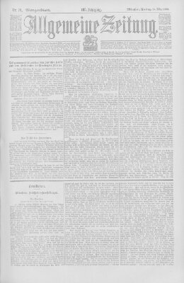 Allgemeine Zeitung Freitag 14. März 1902