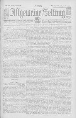 Allgemeine Zeitung Donnerstag 9. Oktober 1902