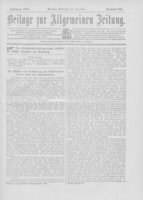 Allgemeine Zeitung Mittwoch 24. Dezember 1902
